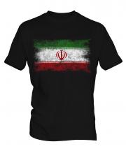 Iran Distressed Flag Mens T-Shirt