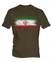 Iran Distressed Flag Mens T-Shirt
