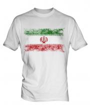 Iran Distressed Flag Mens T-Shirt