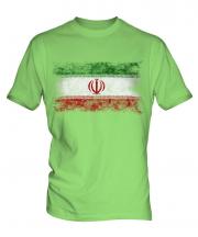 Iran Distressed Flag Mens T-Shirt