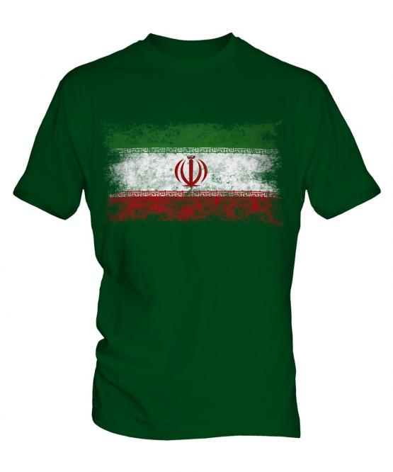 Iran Distressed Flag Mens T-Shirt