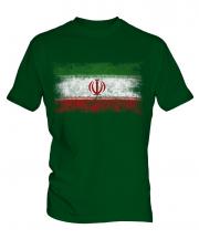 Iran Distressed Flag Mens T-Shirt