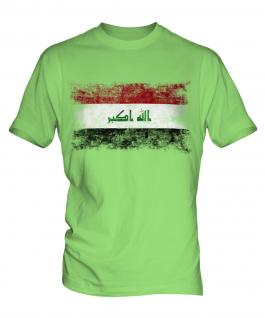 Iraq Distressed Flag Mens T-Shirt