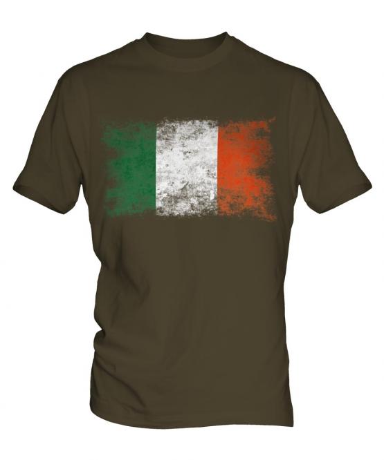 Ireland Distressed Flag Mens T-Shirt