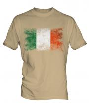 Ireland Distressed Flag Mens T-Shirt