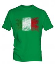 Italy Distressed Flag Mens T-Shirt