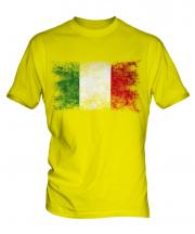 Italy Distressed Flag Mens T-Shirt