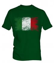 Italy Distressed Flag Mens T-Shirt