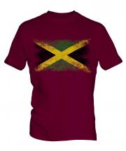 Jamaica Distressed Flag Mens T-Shirt