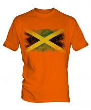 Jamaica Distressed Flag Mens T-Shirt
