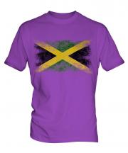Jamaica Distressed Flag Mens T-Shirt