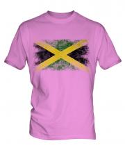 Jamaica Distressed Flag Mens T-Shirt