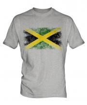 Jamaica Distressed Flag Mens T-Shirt