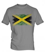 Jamaica Distressed Flag Mens T-Shirt