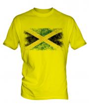 Jamaica Distressed Flag Mens T-Shirt