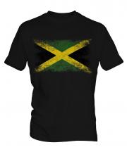 Jamaica Distressed Flag Mens T-Shirt