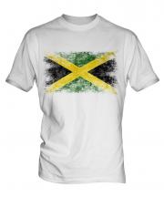 Jamaica Distressed Flag Mens T-Shirt