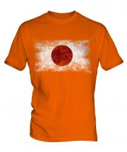 Japan Distressed Flag Mens T-Shirt