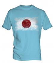 Japan Distressed Flag Mens T-Shirt