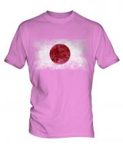Japan Distressed Flag Mens T-Shirt