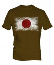 Japan Distressed Flag Mens T-Shirt