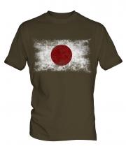 Japan Distressed Flag Mens T-Shirt