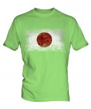 Japan Distressed Flag Mens T-Shirt