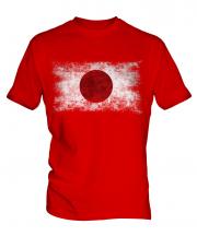 Japan Distressed Flag Mens T-Shirt