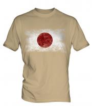 Japan Distressed Flag Mens T-Shirt