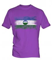 Kabardino-Balkaria Distressed Flag Mens T-Shirt