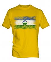 Kabardino-Balkaria Distressed Flag Mens T-Shirt