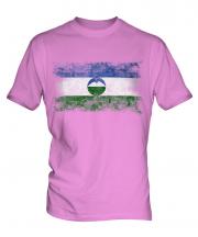 Kabardino-Balkaria Distressed Flag Mens T-Shirt