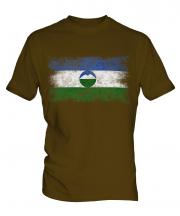 Kabardino-Balkaria Distressed Flag Mens T-Shirt