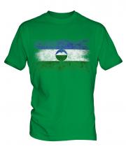 Kabardino-Balkaria Distressed Flag Mens T-Shirt