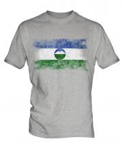 Kabardino-Balkaria Distressed Flag Mens T-Shirt