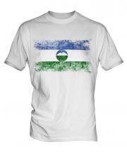 Kabardino-Balkaria Distressed Flag Mens T-Shirt
