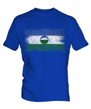 Kabardino-Balkaria Distressed Flag Mens T-Shirt