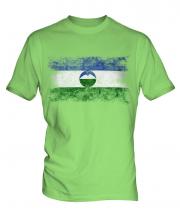 Kabardino-Balkaria Distressed Flag Mens T-Shirt