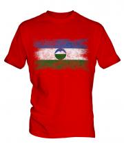 Kabardino-Balkaria Distressed Flag Mens T-Shirt