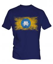 Kalmykia Distressed Flag Mens T-Shirt