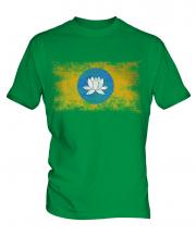 Kalmykia Distressed Flag Mens T-Shirt