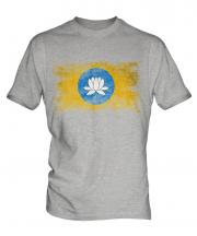Kalmykia Distressed Flag Mens T-Shirt