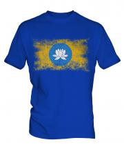 Kalmykia Distressed Flag Mens T-Shirt