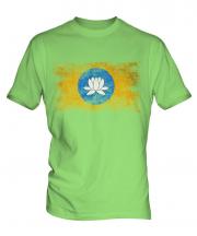 Kalmykia Distressed Flag Mens T-Shirt