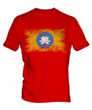 Kalmykia Distressed Flag Mens T-Shirt