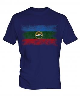 Karachay-Cherkessia Distressed Flag Mens T-Shirt