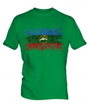 Karachay-Cherkessia Distressed Flag Mens T-Shirt