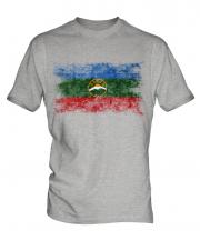 Karachay-Cherkessia Distressed Flag Mens T-Shirt