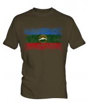 Karachay-Cherkessia Distressed Flag Mens T-Shirt