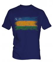 Karakalpakstan Distressed Flag Mens T-Shirt